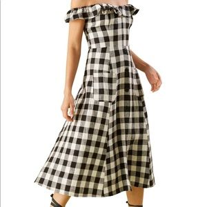 Reformation Hattie Off The Shoulder Linen dress